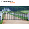Garden patio Custom Size Welded door Aluminum Luxury trim Metal Safety aluminum welded door