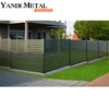Waterproof aluminum Wpc fence panels Outdoor Black Wpc garden fence panels Wooden Aluminum Wpc garden composite fence posts