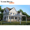 Popular outdoor white aluminum pergola villa courtyard leisure pergola shutters double aluminum sheet pergola