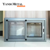 Yandi high quality aluminum profile double glass sliding window Horizontal window glass