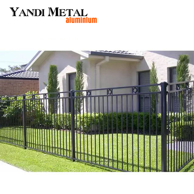 High quality aluminum fence panels for garden fences Metal Aluminum pool fence railings Black garden
