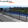 Environmentally friendly powder-coated secure swimming pool metal blade slatted fence panel garden aluminum fence