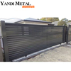 Custom decorative patio entrance aluminum gate Driveway sliding door