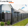 Outdoor rust-proof aluminum shutters Metal fence residential courtyard aluminum privacy slatted fence panels