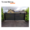 Aluminum Metal doors Driveway electric sliding metal garden door Design Patio Aluminum sliding metal door design Folding door