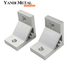 Custom extruded aluminum L-shaped corner section bracket and existing mold bending, welding and punching processing services