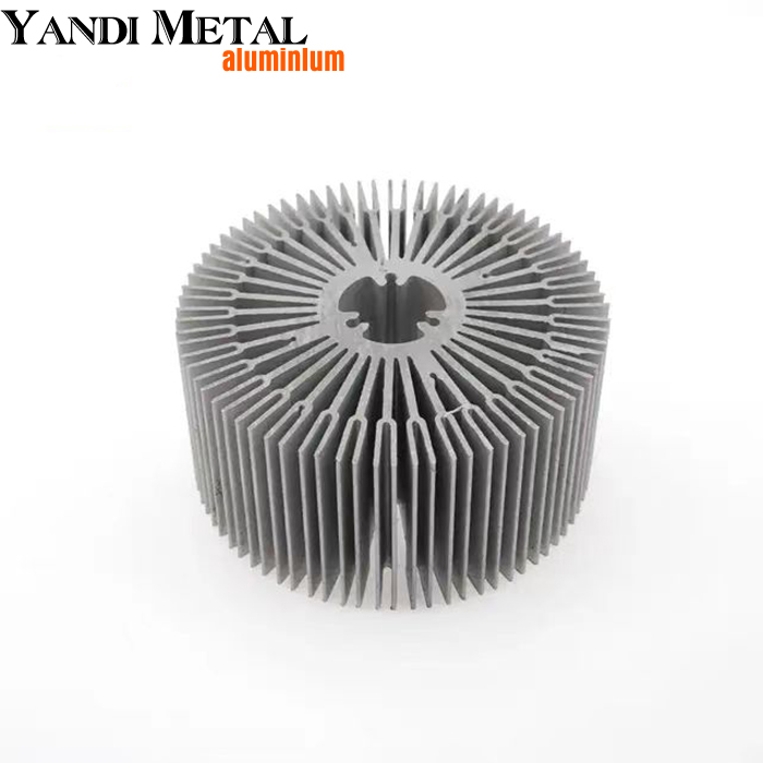 Different aluminum circular heat sink, aluminum heat sink shapes/ profiles, types shape machine aluminum profile heat sink