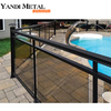 Frameless aluminum deck glass railing Aluminum glass railing support column System Balcony u access glass railing
