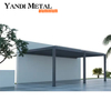Custom size outdoor aluminum rainproof electric louver pergola Bioclimatic aluminum pergola with LED lighting system