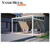 Custom electric outdoor terrace waterproof electric shutters Roof bioclimatic aluminum pergola waterproof outdoor shutters