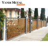 Custom style Aluminum Laser Cutting pergana Screen Panel Laser cutting Privacy screen Durable metal laser cutting screen