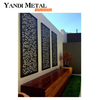 Interior decoration laser cutting metal partition screen Custom metal panel Outdoor aluminum laser cutting screen