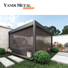 Aluminum glass roof pavilion awning system, aluminum glass roof skylight structure roof glass awning