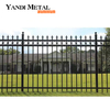 Outdoor garden and home with black fence aluminum alloy fence panels and aluminum metal fence