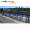 Outdoor garden and home with black fence aluminum alloy fence panels and aluminum metal fence