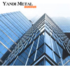 Sun waterproof custom colored silver glass aluminum curtain wall louvers exterior alloy exterior trim