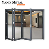 Lightweight exterior custom dimensioned house terrace low degree heat broken glass bifold doors