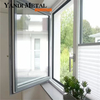 Fashion style factory direct double glazed aluminum balcony vertical casement window