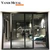 Balcony aluminum sliding door Glass aluminum door Entrance folding door Aluminum bifold terrace with gauze mesh