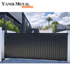 Custom fashion fancy aluminum galvanized steel fence profiles Color bonded fence panels and doors