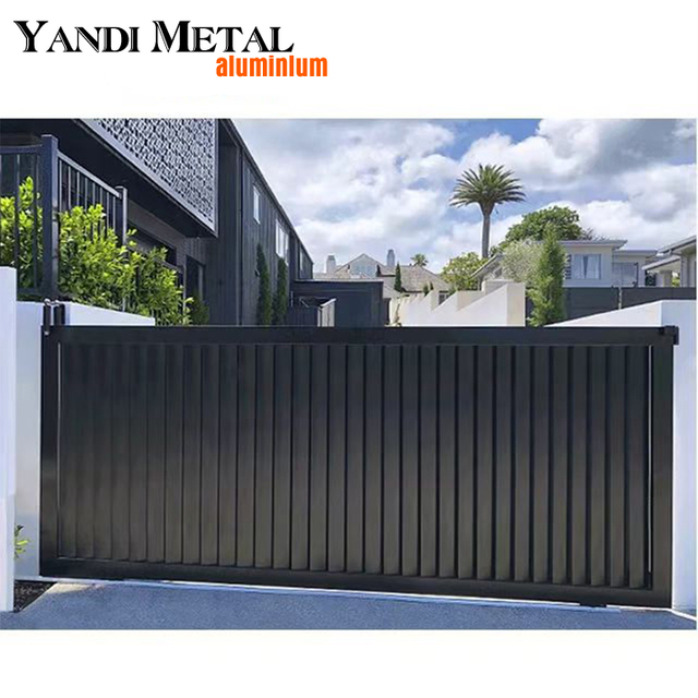 Custom fashion fancy aluminum galvanized steel fence profiles Color bonded fence panels and doors