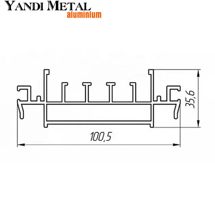 Making machine extrusion display fabric extrusion for advertising aluminium profile