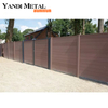 Newly designed Garden courtyard waterproof assembled slatted fence Security privacy Aluminum alloy metal fence Louvre fence