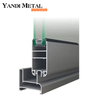 Supply high quality Fram aluminum custom 6000 series aluminum extruded window profiles to manufacturers with anodized surfaces