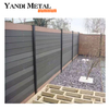 Yandi factory aluminum wood plastic garden fence