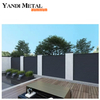 Modern design Modular fence Aluminum metal horizontal patio privacy slatted fence panel outdoor garden fence