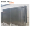 Black trim panel horizontal aluminum fence panel system Price waterproof garden fence