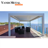 System Outdoor Garden Courtyard terrace Roof activity Waterproof electric adjustable pavilion Bioclimatic louvers Aluminum pergola