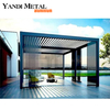 Modern aluminum gazebo with adjustable shutters Aluminum gazebo outdoor waterproof