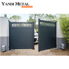 Automatic electric driveway sliding door Decorative metal front door laser cut aluminum fence panel house door
