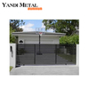 New fashion aluminum outdoor gates Modern automatic doors Aluminum profile fence slats house gates