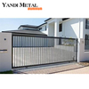 Garden patio Custom Size Welded door Aluminum Luxury trim Metal Safety aluminum welded door