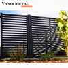 Waterproof aluminum Wpc fence panels Outdoor Black Wpc garden fence panels Wooden Aluminum Wpc garden composite fence posts