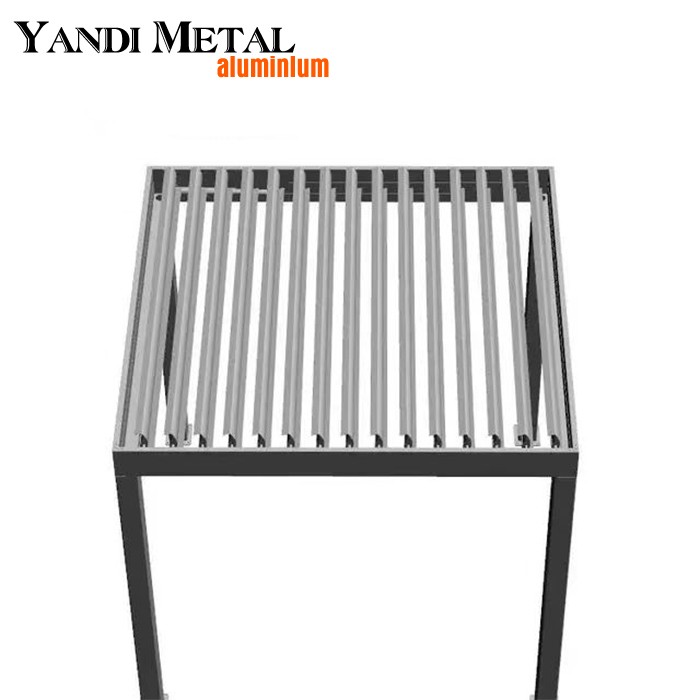 Luxury outdoor pergola Waterproof metal electric louver roof pergola Aluminum pergola customized 3*3 6*3 pergola