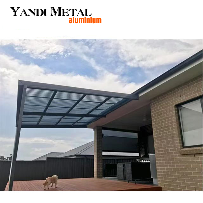 High quality custom aluminum Modern design bioclimatic mobile aluminum louver pergola