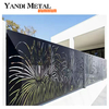 Laser cut Metal Outdoor screen Metal screen panel Decorative garden panel fence Aluminum laser cut screen
