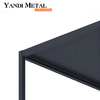 Modern design Bioclimatic shade canopy waterproof louver roof louver gazebo Outdoor aluminum pergola Aluminum electric pergola