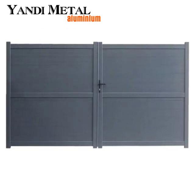 Yandi Aluminum Privacy Estate Gates Automatic electric driveway sliding garden patio metal aluminum doors