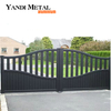 Hot selling powder paint Aluminum door design aluminum garden fences and gates