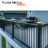 Newly designed aluminum fence railings are custom made for aluminum balconies and stair balconies of any size
