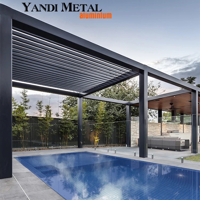 Sliding glass door gazebo Aluminum outdoor waterproof garden Electric outdoor gazebo and aluminum outdoor gazebo
