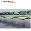 Powder Paint Garden Small tree Aluminum flowerpot Custom outdoor decorative aluminum flowerpot box