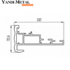 Making machine extrusion display fabric extrusion for advertising aluminium profile