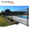Privacy Garden fence Aluminum metal pickets decorated steel fence Wrought iron fence panels