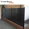 Garden waterproof aluminum horizontal slat fence Screen louver fence Panel garden fence