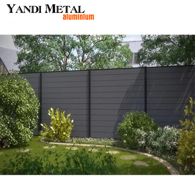 WPC Garden fence Lattice Gate Patio Wpc board fence Aluminum blade fence